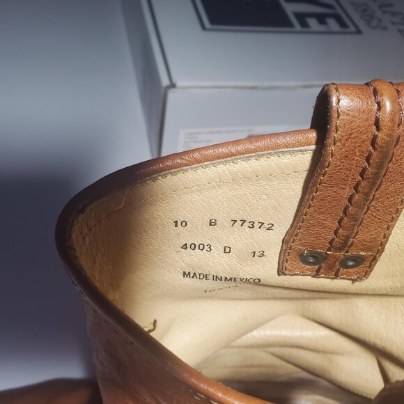 Frye Carmen Harness Short Boots in Tan 77372 Sz 10M- shipping incl - Picture 4 of 16